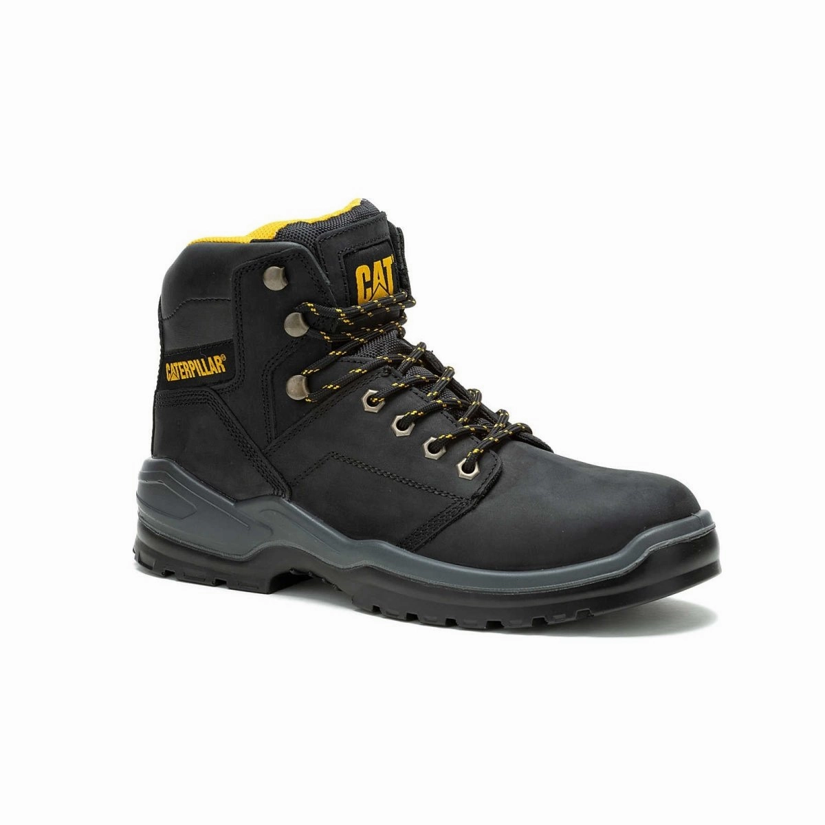 Caterpillar Striver Steel Toe Men's Work Boot (p91671) In Black Durable protection Wear resistant