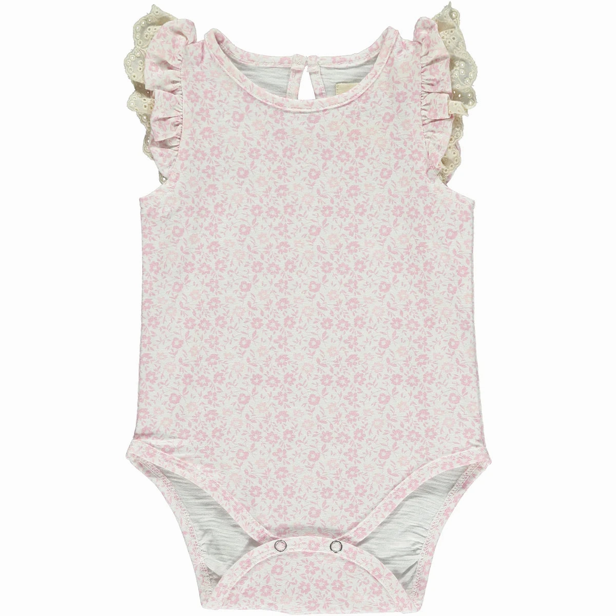 Amber Onesie in Pink Ditsy Floral TumbleDry Safe