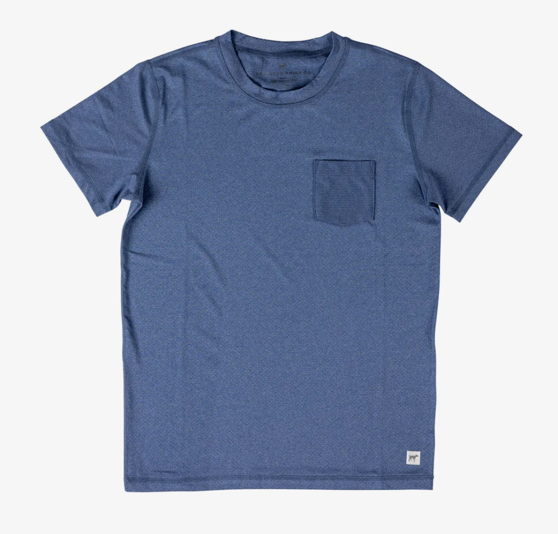 WaterRepellentFinish Youth Rise Above Tee - Navy Blue