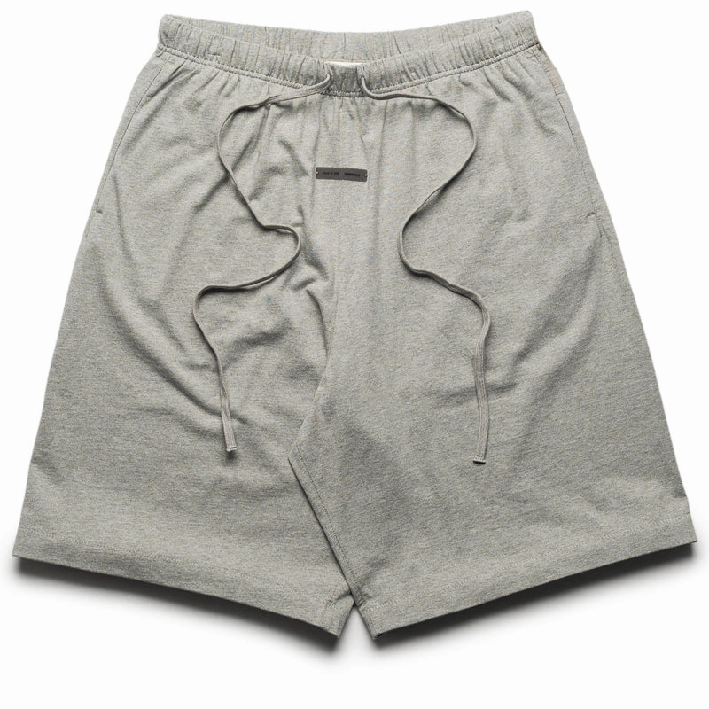 Fear Of God Essentials Basketball Jersey Shorts - Concrete Heather HighDensityWeave AntiPilling Finish