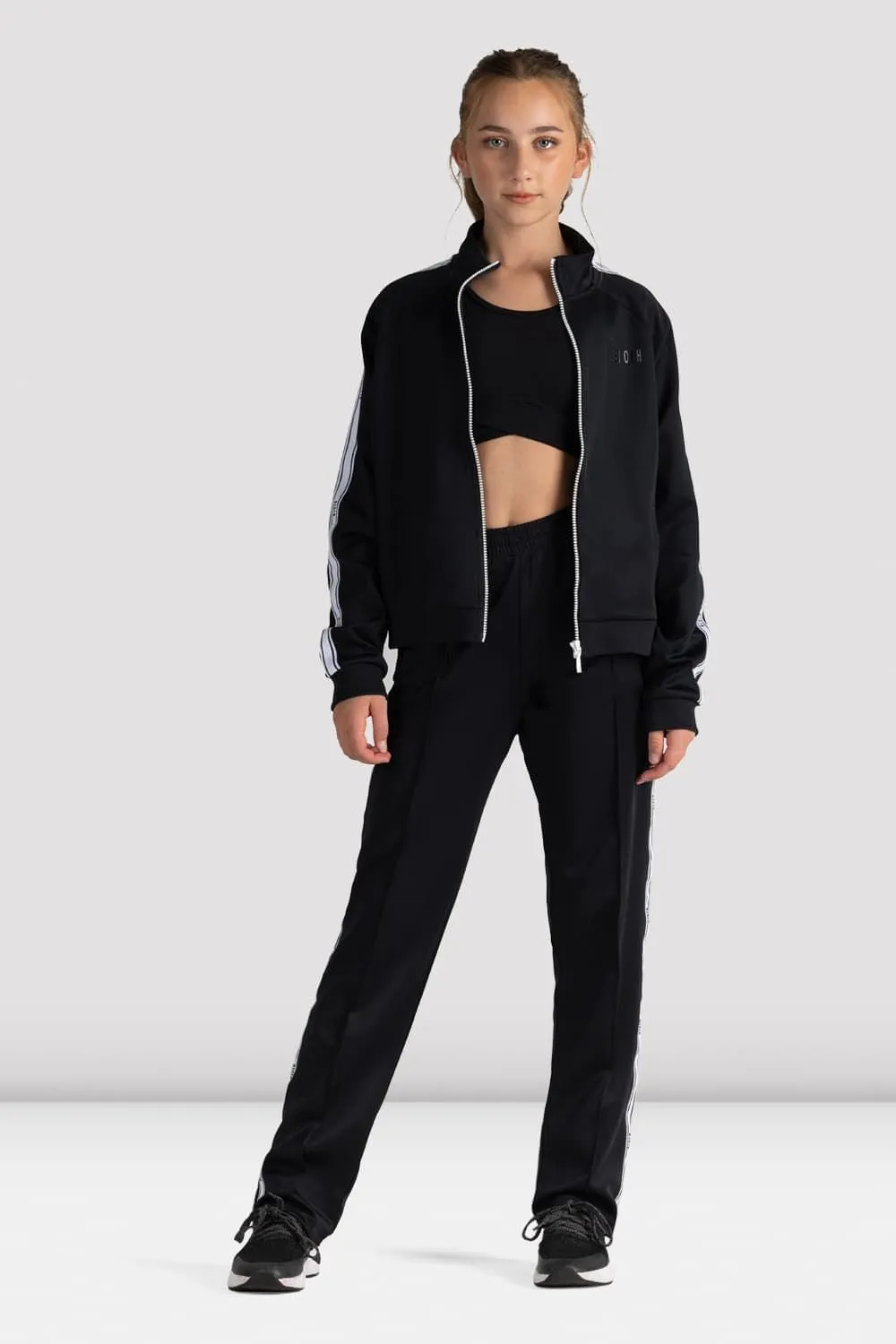 Childrens Bloch Logo Track Jacket QuickRelease Fastening