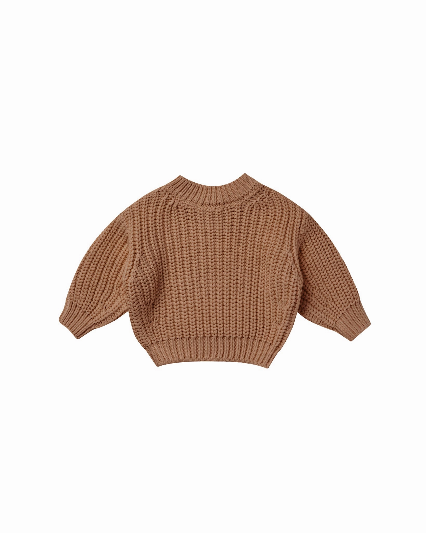 Comfortable Hoodie Game Day Chunky Knit Sweater | Cinnamon