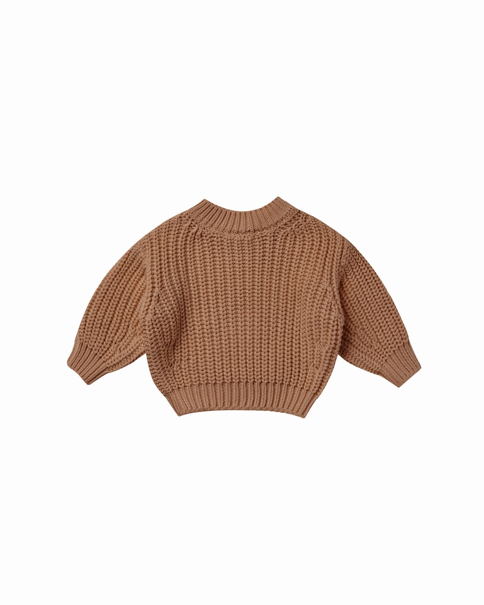 Weather Ready Flexible Fit Chunky Knit Sweater | Cinnamon