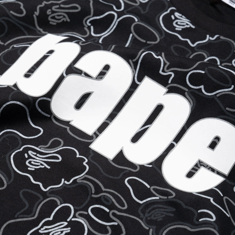 A Bathing Ape Neon Camo Bape Tee - Black Thin Core
