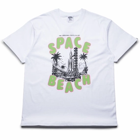 Billionaire Boys Club Space Beach Tee - White Spark Mood Fame Glow