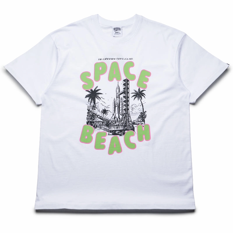 Billionaire Boys Club Space Beach Tee - White Spark Mood Fame Glow