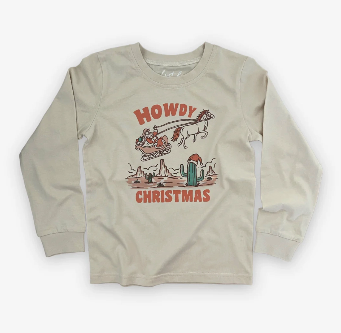 Soft Tunic Gloss Fit Classic L/S Howdy Santa Tee