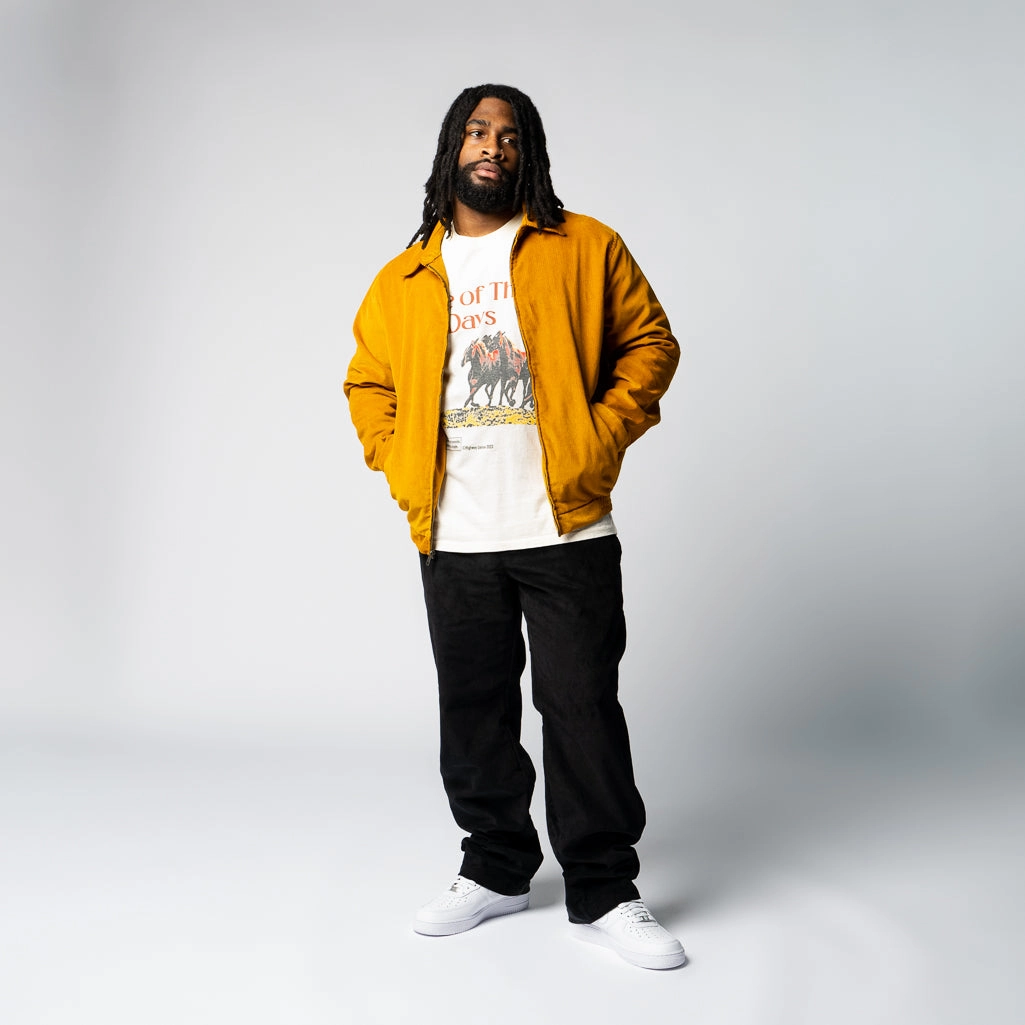 One Of These Days Corduroy Jacket - Mustard Airflow Vents