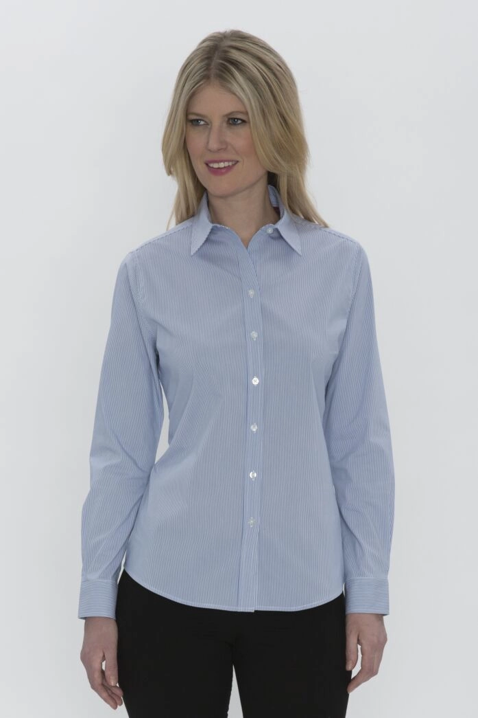 ethical COAL HARBOUR? MINI STRIPE STRETCH WOVEN LADIES' SHIRT