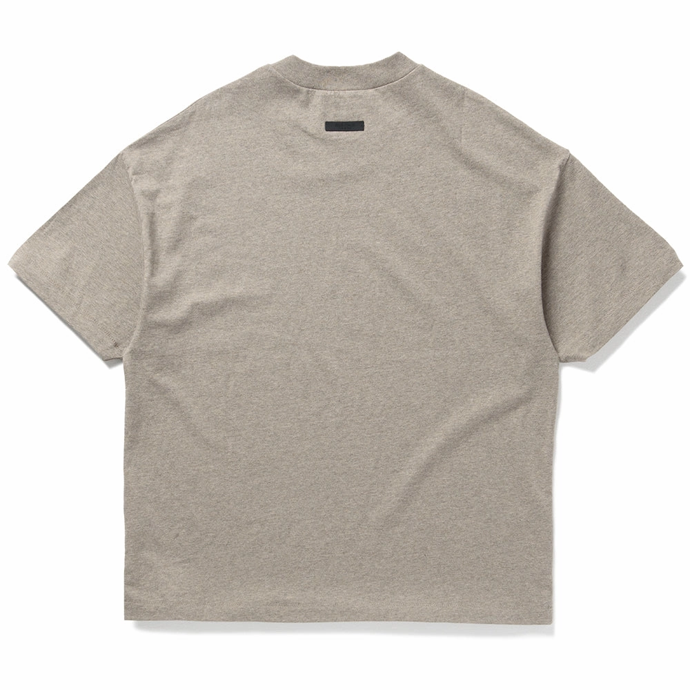 Fear of God Essentials Jersey Crewneck Tee - Heather Gray Easy Wash Street Icon