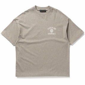 Fear of God Essentials Jersey Crewneck Tee - Heather Gray Sharp Cut