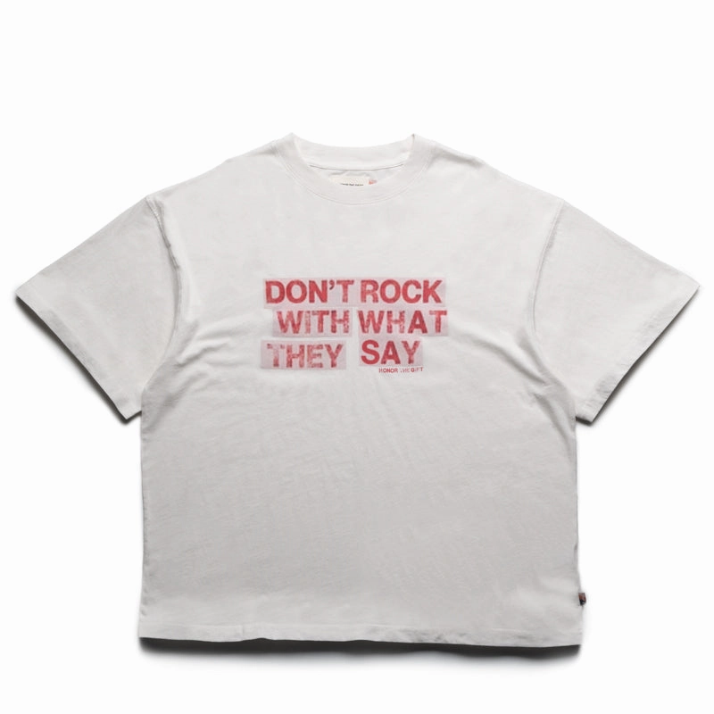Honor The Gift What They Say Tee - White Trendy Outerwear