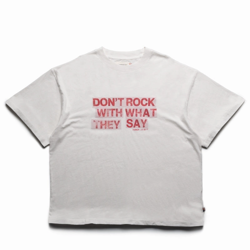 Formal Wear Retro cool Honor The Gift What They Say Tee - White