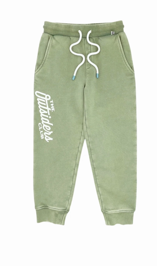 Outsiders Fleece Joggers - Sage AntiStaticLining