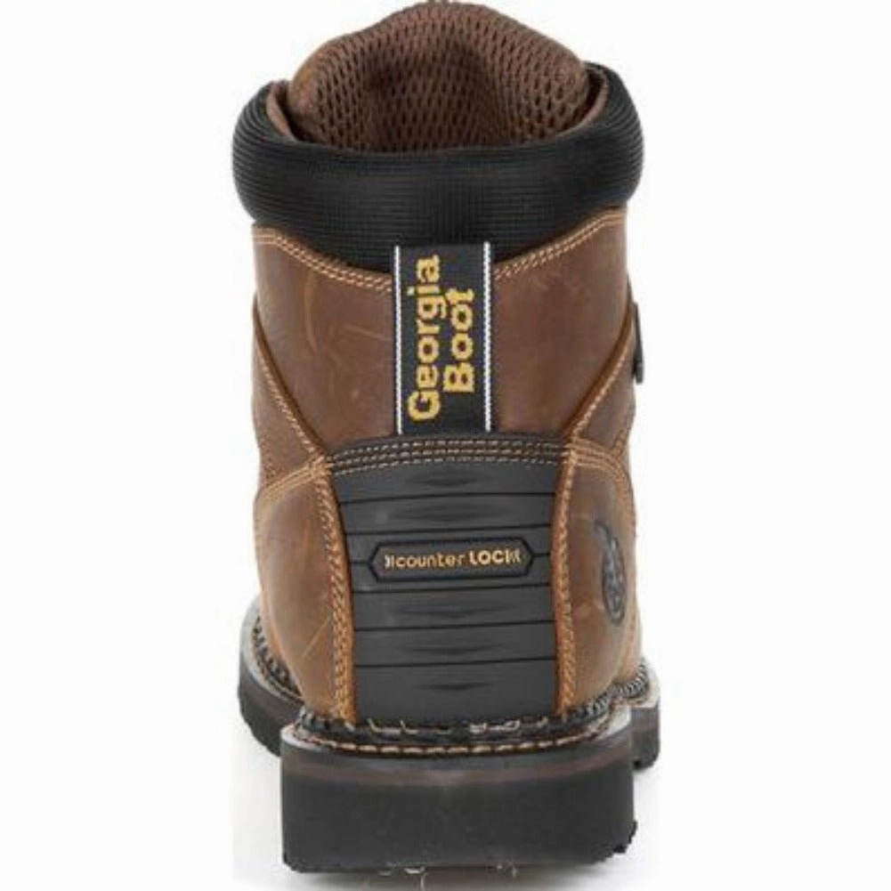 Georgia Boot Giant Revamp Men's Waterproof  Boots Gb00322 In Brown Subtle Aesthetic Wide Sole