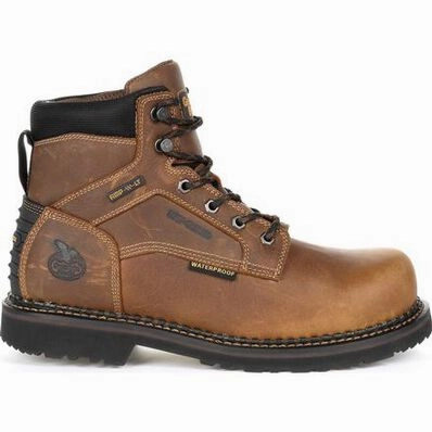 Georgia Boot Giant Revamp Men's Waterproof  Boots Gb00322 In Brown Ultimate Wear Quick Drying River Crossing