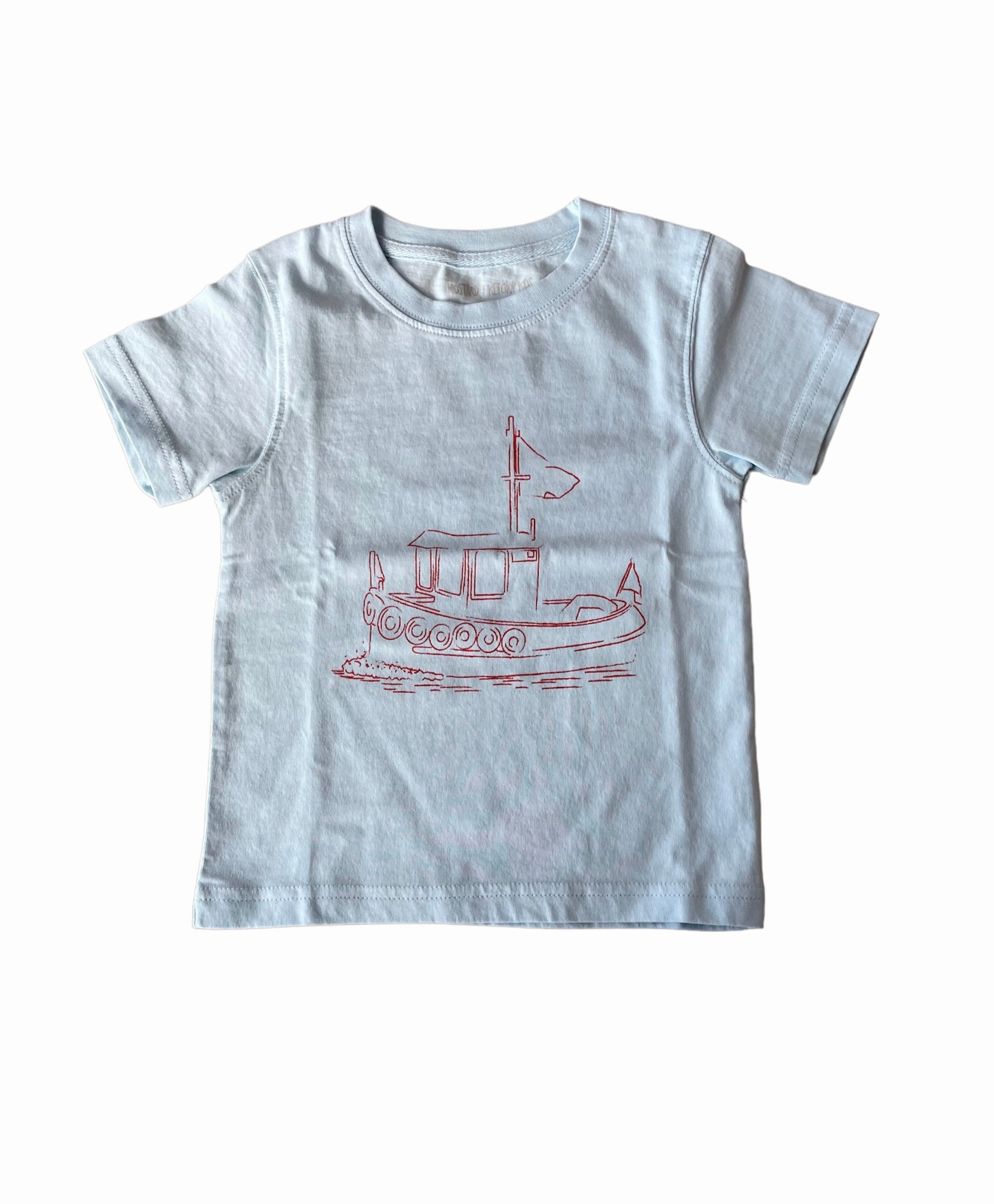 S/S Light Blue Tugboat T-Shirt NonSlip Grips