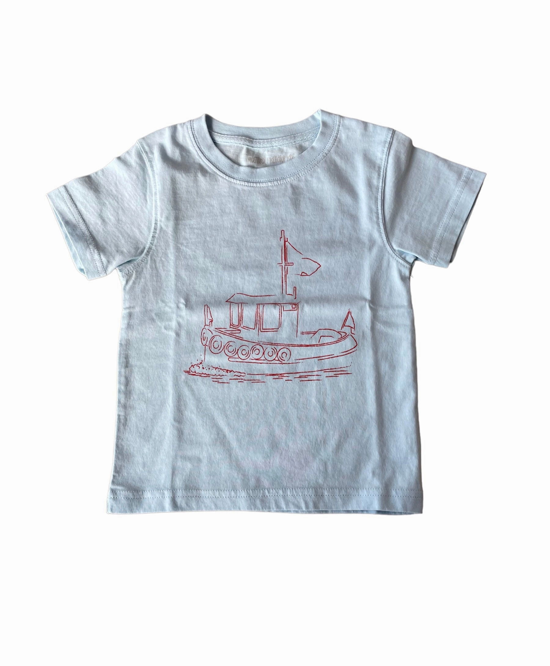 S/S Light Blue Tugboat T-Shirt QuickReleaseFastenings