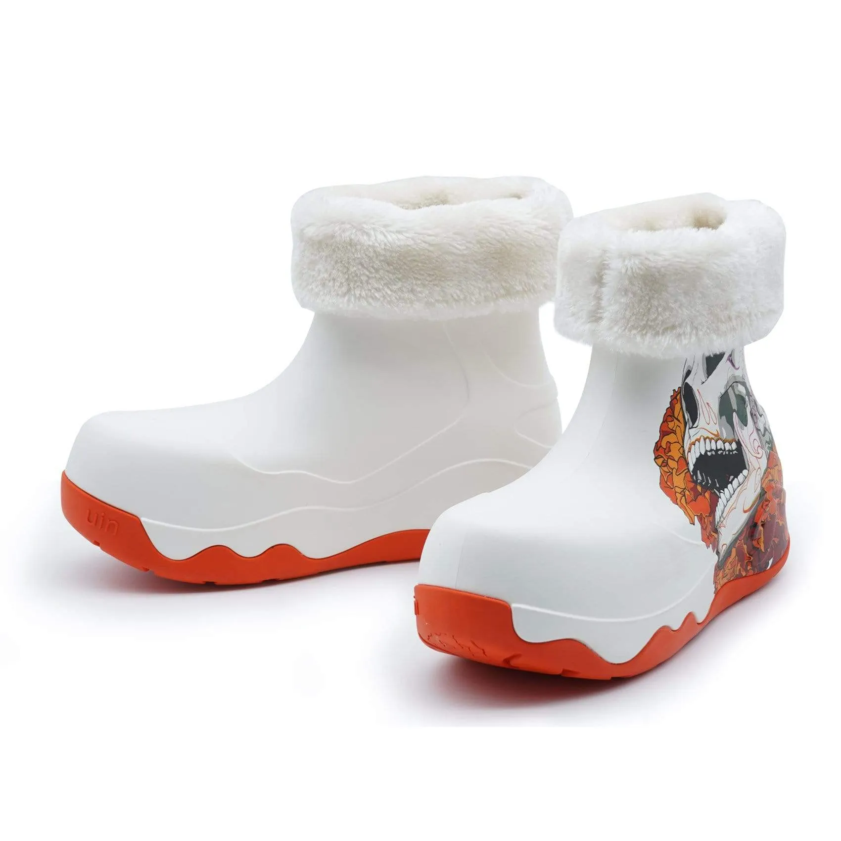 Skeleton Navarra Boots with Napped Linings Women Padded Interior Cold Climate Protective Finish Weekend Wanderer