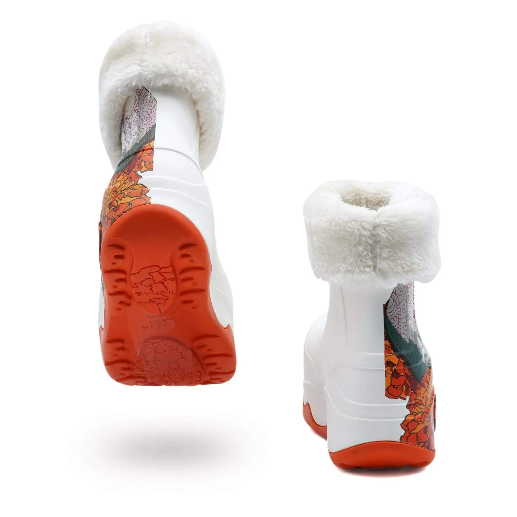 Urban Bold Skeleton Navarra Boots with Napped Linings Women