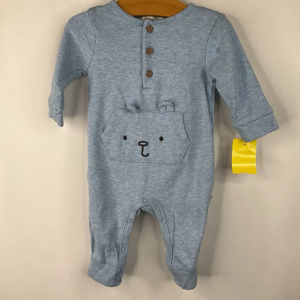 Size 3-6m: Rabbit Bear Blue Romper Choir clothes for children