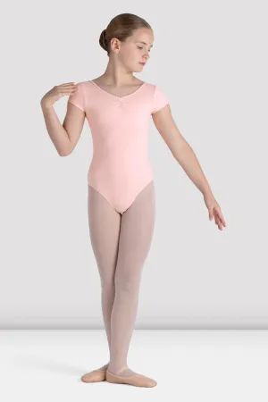 Girls Piper Cap Sleeve Leotard smooth zipper