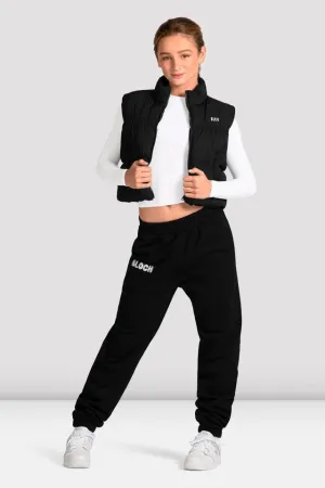 Girls Cropped Puffer Jacket Spandex MultiFunctional Design