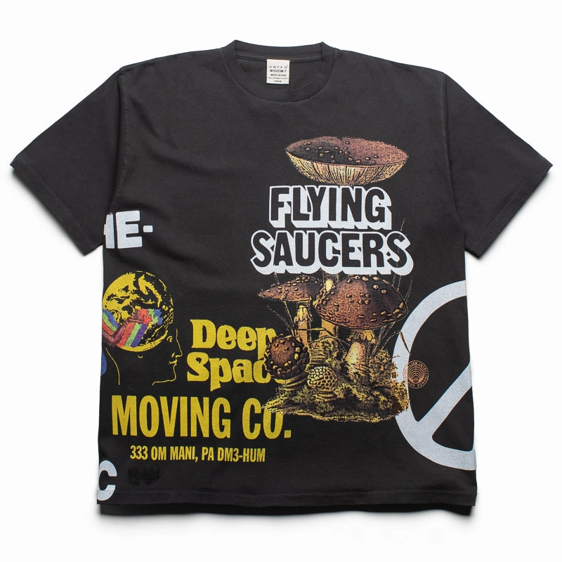 Cyber Core CRTFD Allover Print Mash Up Tee - Vintage Black