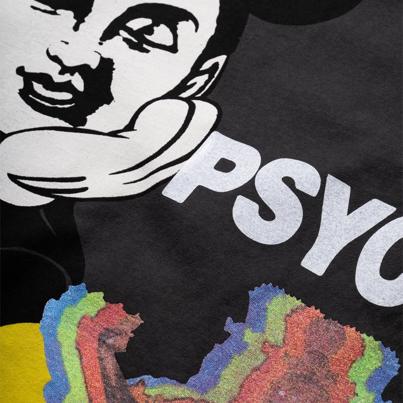 CRTFD Allover Print Mash Up Tee - Vintage Black Seasonal Fashion Trendy Design