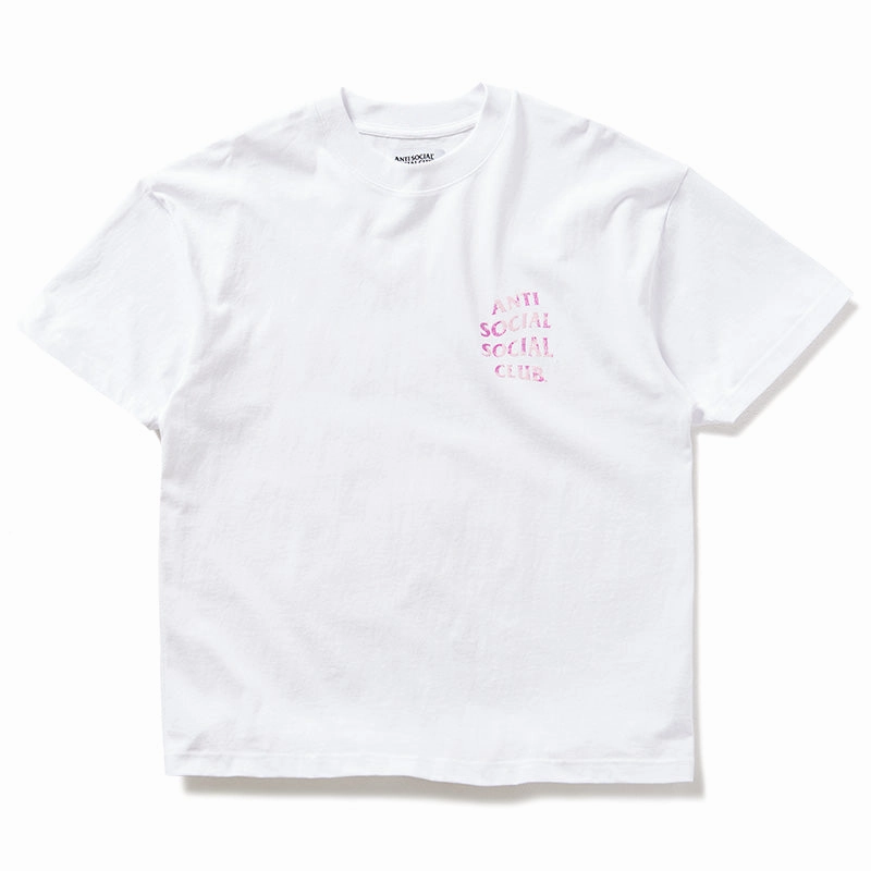 Anti Social Social Club Weathered Tee - White Trust Glow mesh ventilation