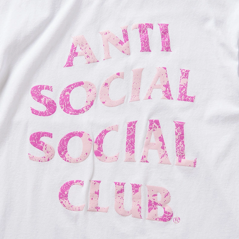 simple design Anti Social Social Club Weathered Tee - White