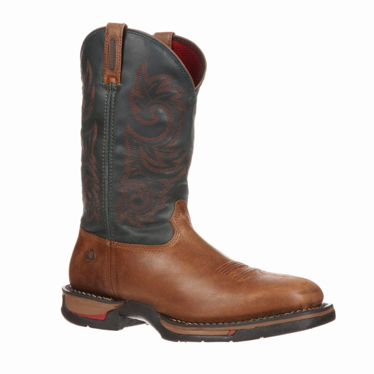 Elastic Mud Resistant Weekend Wanderer Rocky Long Range Men's Waterproof Western Boots Fq0008656 In Brown