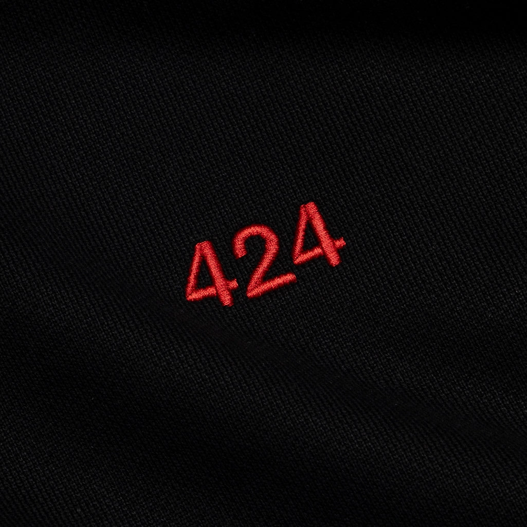 424 Embroidered Crewneck - Black HighVisibility