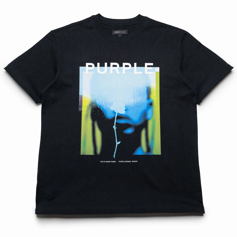 Purple Brand Flower Tee - Black Tale Core