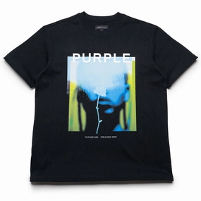 Purple Brand Flower Tee - Black Flexible Apparel Earth Fit