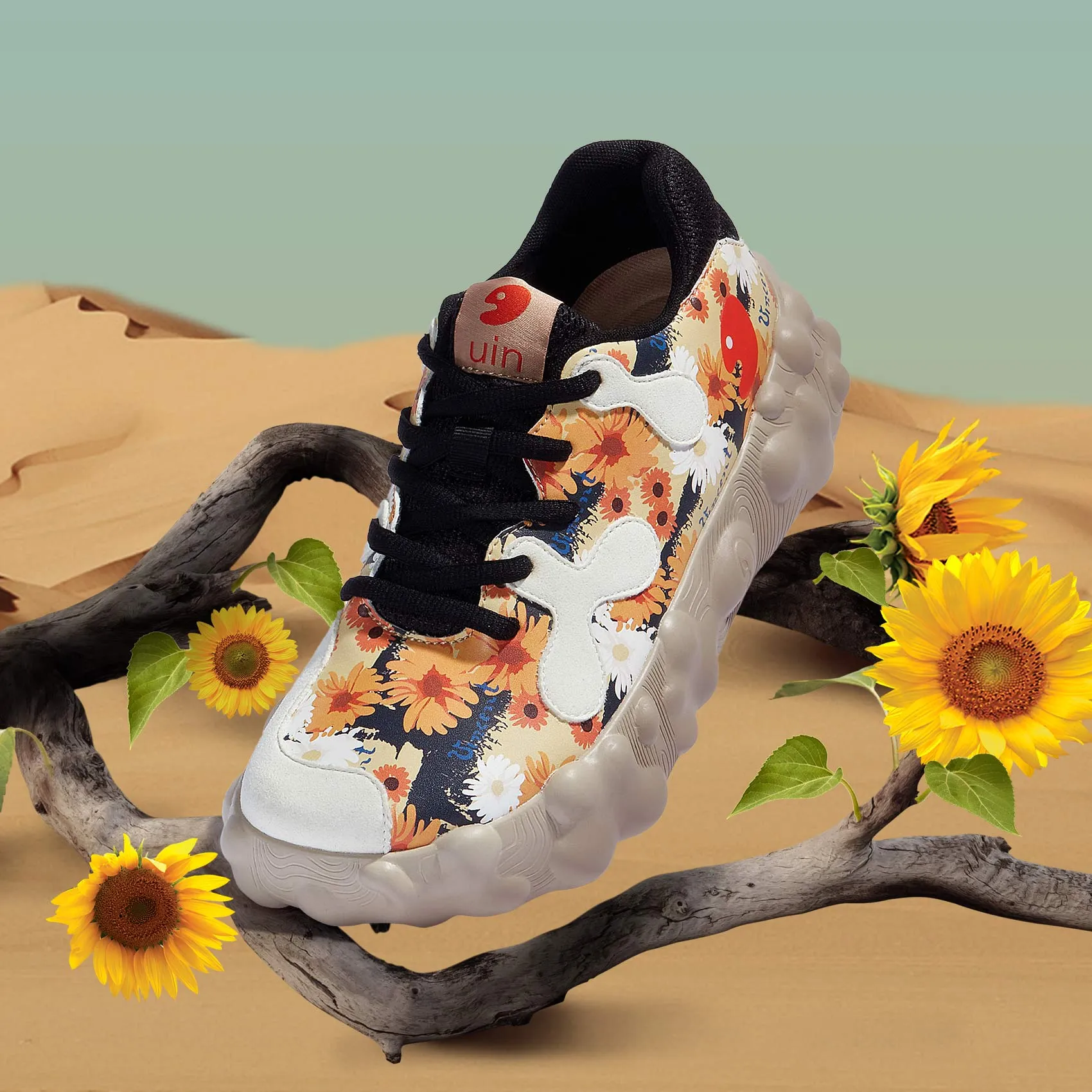 MultiDirectionalFlex Waffle Traction Outsole Van Gogh Sunflowers Figueras I Women