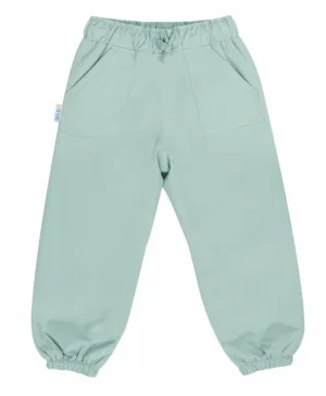 Size 5: Jan & Jul DUSTY MINT Puddle-Dry Rain Pants NEW Tough Materials