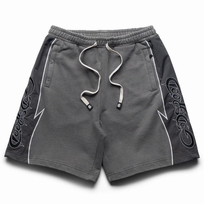 Effortless Fashion Flexible Waistband Godspeed New York Halftime Shorts - Grey/Graphite