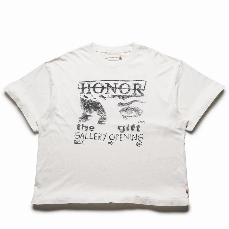 Honor The Gift Art That Reflects Tee - Bone Versatile Clothing Relaxed Cut