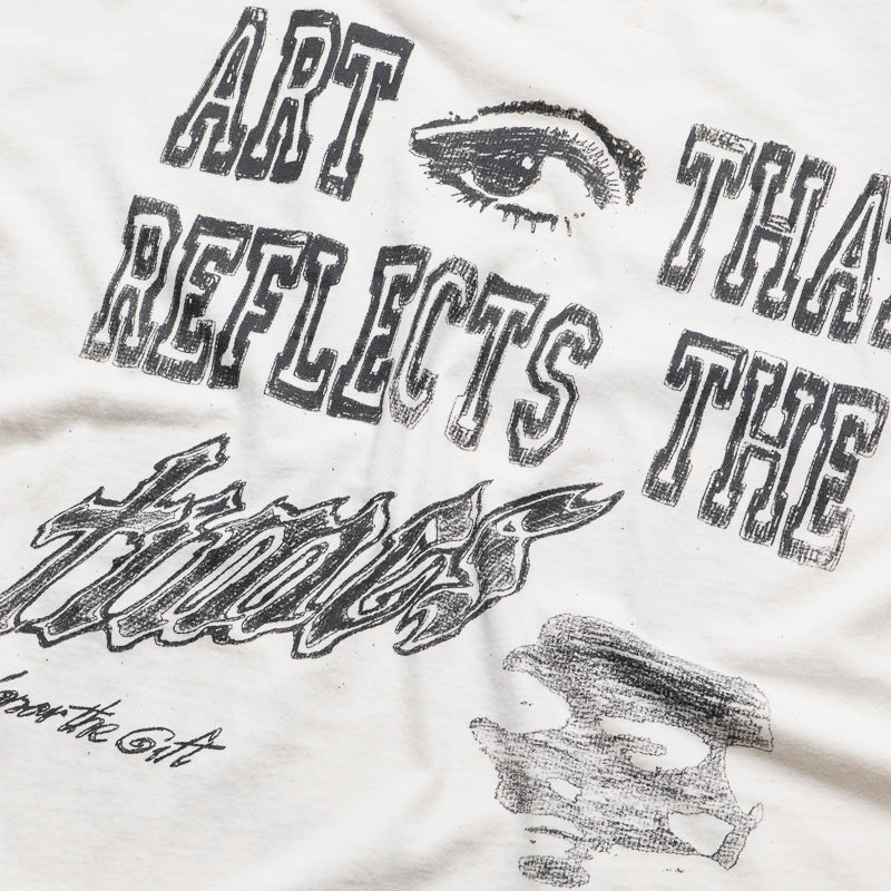 Rustic Ease Photo Glam Honor The Gift Art That Reflects Tee - Bone