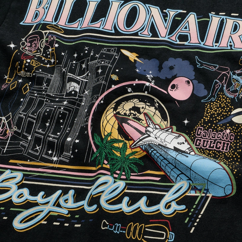Billionaire Boys Club To The Moon Knit Tee - Black Relaxing Wear Team Edge