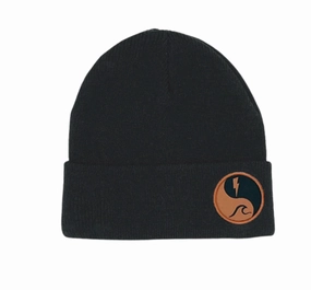 Energy Beanie - Black Stretchable Material