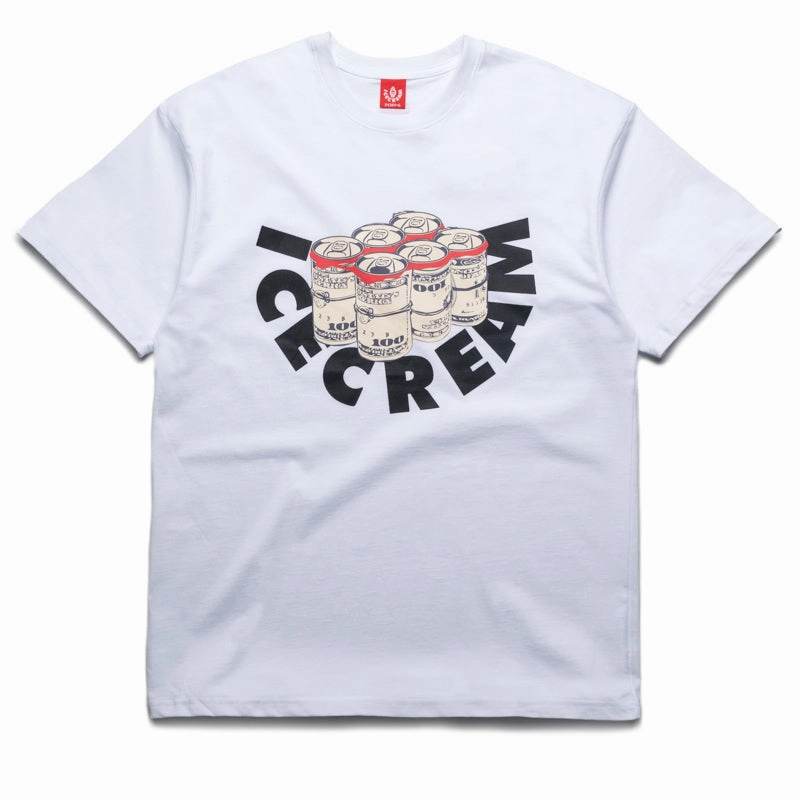 Ice Cream Six Pack Tee - White Durable Stitching