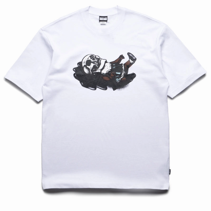 Babylon Baby Doll Tee - White AntiClingFabric Relaxed Cut