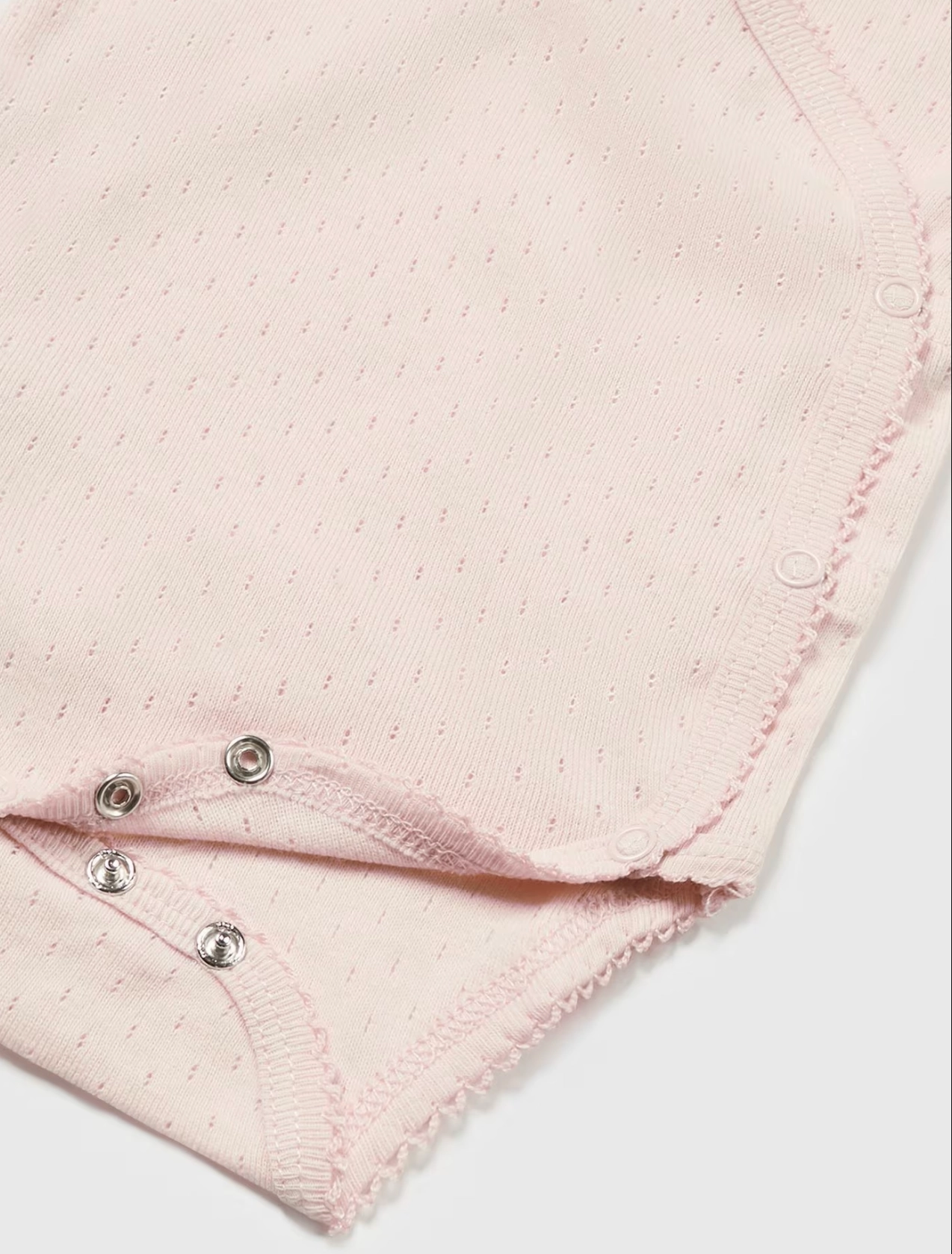 VersatileCuff Cotton Detailed Bodysuit | Light Pink