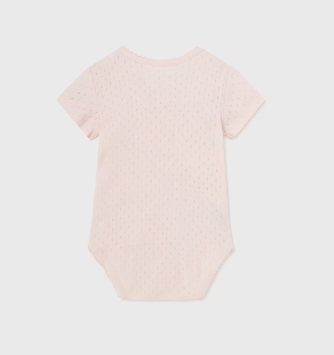 Fashion Design Timeless Wear Cotton Detailed Bodysuit | Light Pink