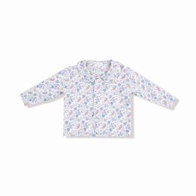 Country Girl Floral  Quilted Jacket with Peter Pan Collar Sun Protection Fabric