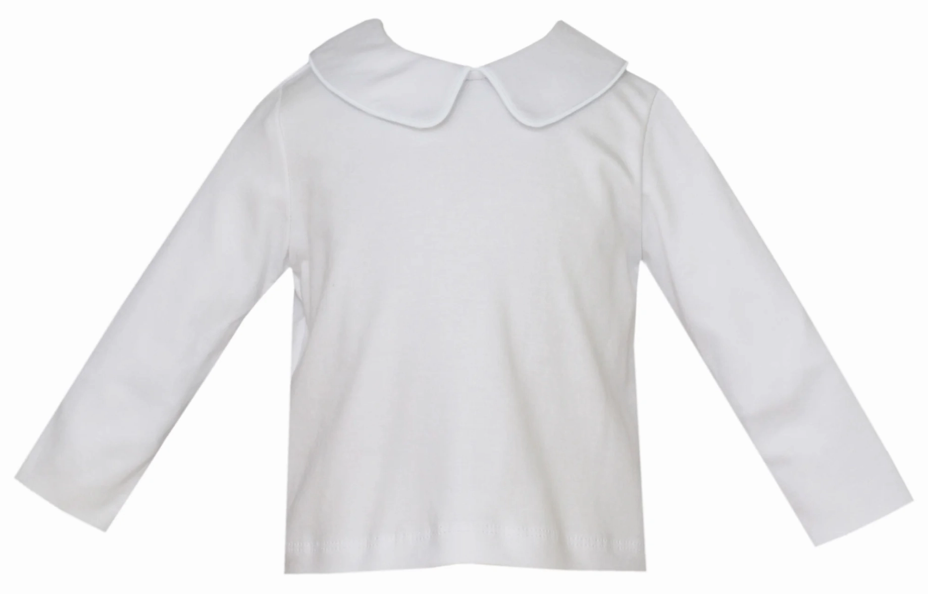 Boys Basic Peter Pan Long Sleeve Knit Shirt Sun shield Glitter Glow