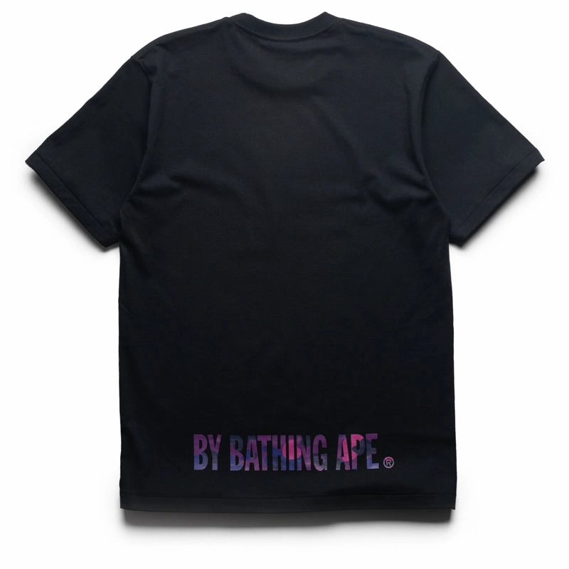 TemperatureControlTechnology A Bathing Ape Color Camo Ape Face Sta Tee - Black/Purple