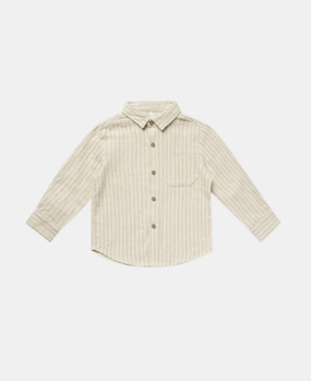 Relax Mode Collared Shirt | Champagne Stripe